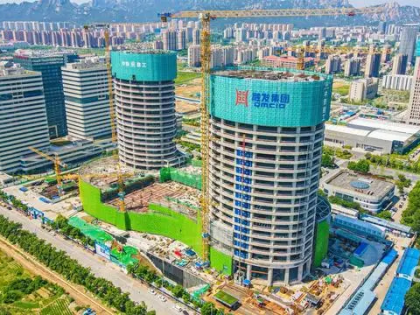 突破百米！西海岸融发大厦项目取得重大建设进展